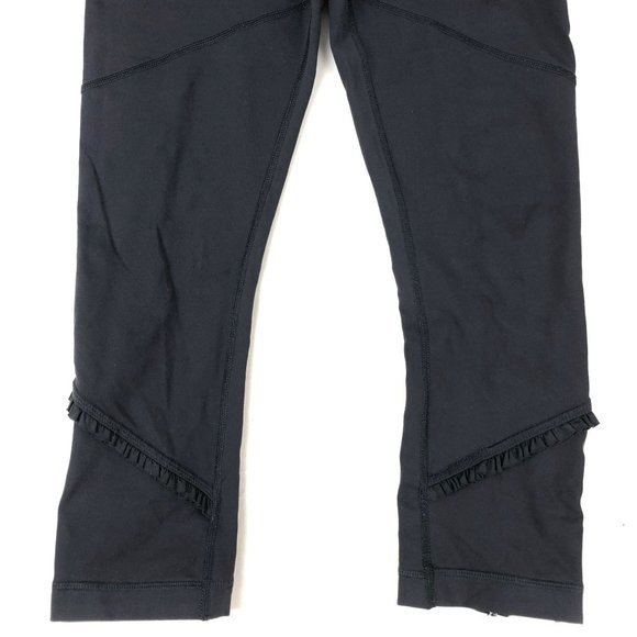 LULULEMON Athletica Women's Tracks Pant Black Ankle Zip Jogger  size 6 - Picture 4 of 11